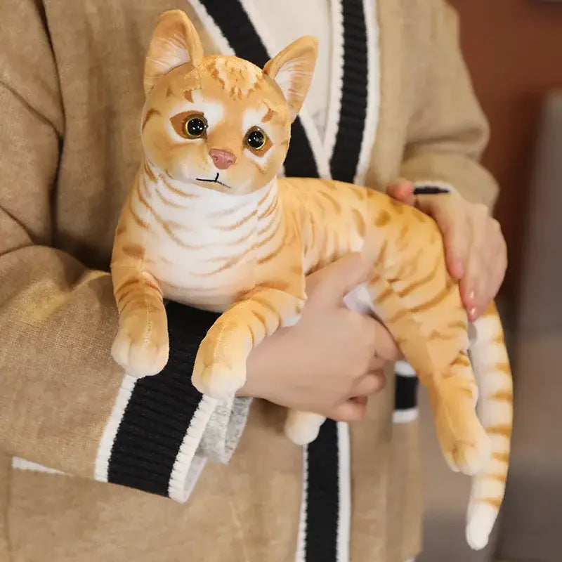 Marionnette Chat Roux Hansa – Réaliste Et Doux – Marionnette à Main – Dès 3 Ans – éco-responsable