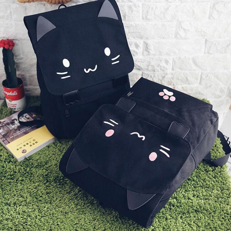 Mini Sac à Dos Chat Mignon En Cuir Synthétique - Pour Femme Et Fille
