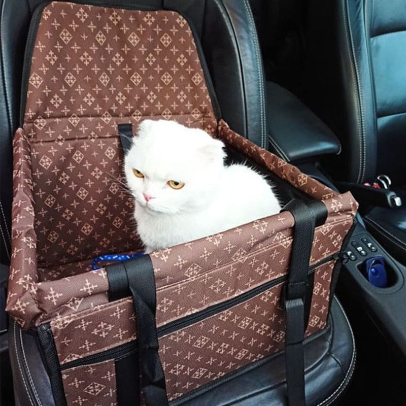 Siège Auto Pour Chien/Chat – Taille Moyenne – 40×30×25 Cm – Étanche, Ceinture Sécurité, Anti-Glisse – Jusqu’à 25 Kg