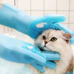 Cat hair brush glove clearance