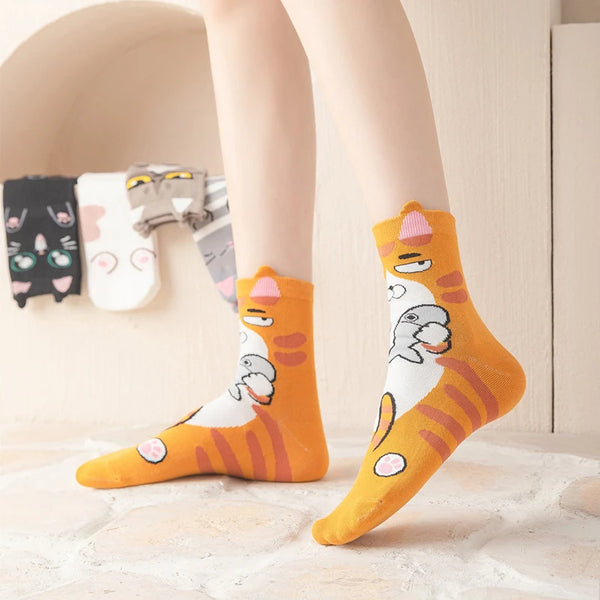 HIDIKAT™ Cat Face Socks