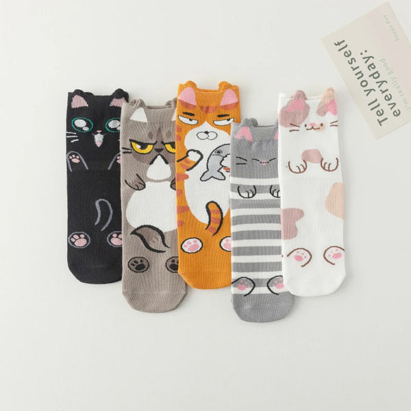 HIDIKAT™ Cat Face Socks