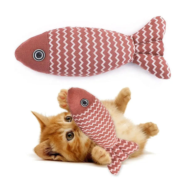 chat jouet poisson