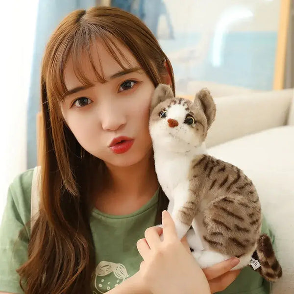 Peluche Chat réaliste Siamois - J'aime Vraiment Chat Peluche Chat réaliste Siamois - J'aime Vraiment Chat