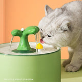 Abreuvoir fleur céramique pour chat CERAMKAT™ abreuvoir chat, fontaine à eau, gamelles / fontaines 
