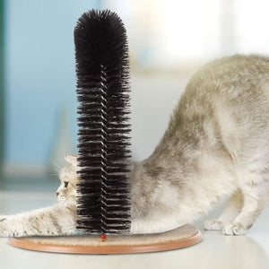 Arceau de toilettage ramasse poils pour chat ARKAT™ chat, Brosse anti-poils double face, peigne 