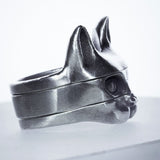 Bague tête de chat Sphinx 3 pièces à assembler THRIKAT™ bague chat, métal assembler, bagues, bagues