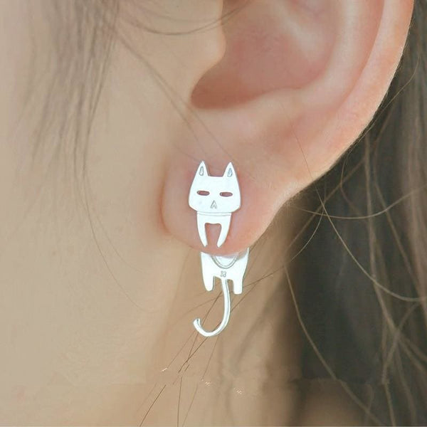 Boucles d’oreilles Chat Blanc FISHKAT™ Bijoux, boucle d’oreilles, boucles chat, Meilleures ventes