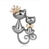 Broche Chat Couronné MUMKAT™ accessoires, broche chat, pin’s / Broches
