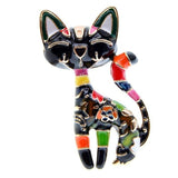 Broche Chat Multicolore BROOKAT™ accessoires, Meilleures ventes, pin’s / Broches