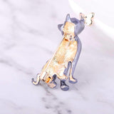 Broche Chat Noir MODELKAT™ accessoires, broche chat, pin’s / Broches