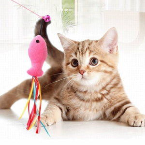 Canne à pêche flexible plume pour chat FLEXIKAT™ Chat, chat, cannes pêche, jouets intéractifs, Mon