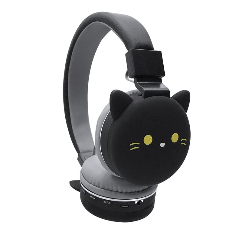 iMoshion Casque pour enfants Bluetooth LED oreilles de chat - Noir