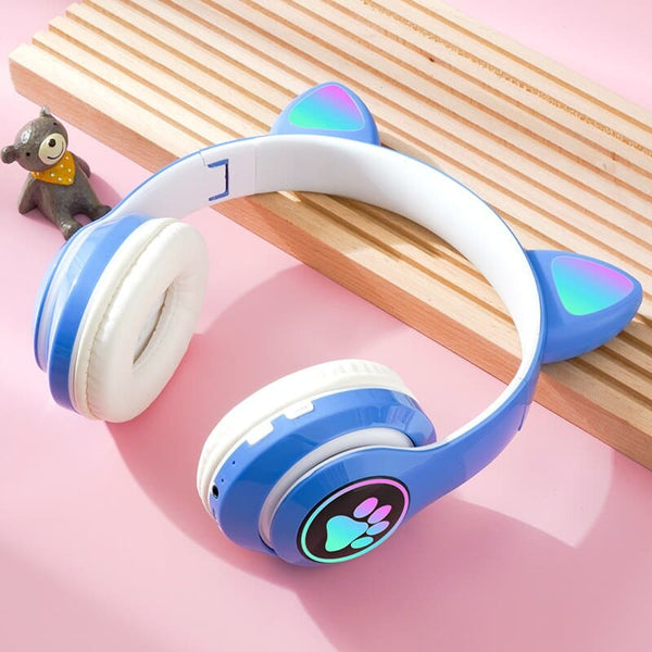 Luminous Cat Ears Bluetooth Headphones