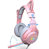 Casque micro gaming oreilles de chat kawaii MIKROKAT™ accessoires, audio bluetooth noir pour enfant,