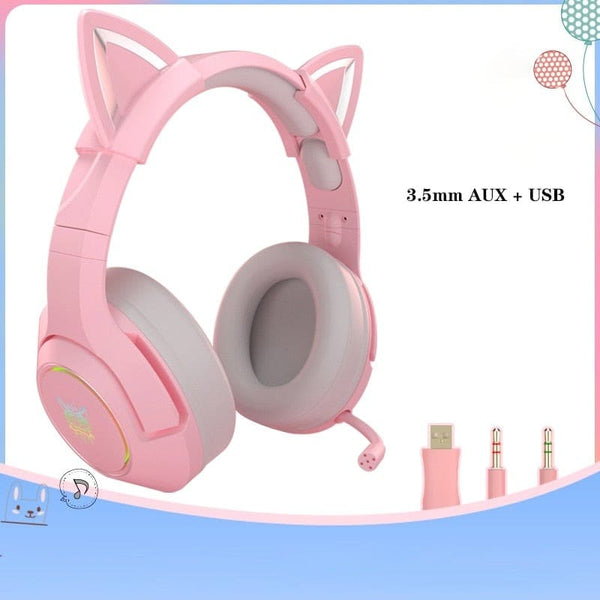 Casque micro gaming oreilles de chat kawaii MIKROKAT™