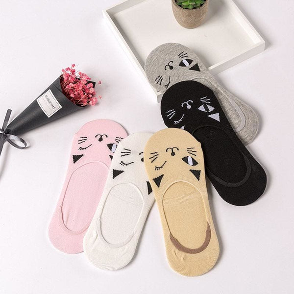 Chaussettes Femme K. Bell à Motif Chat – Taille 4-10 – Neuves Avec étiquettes