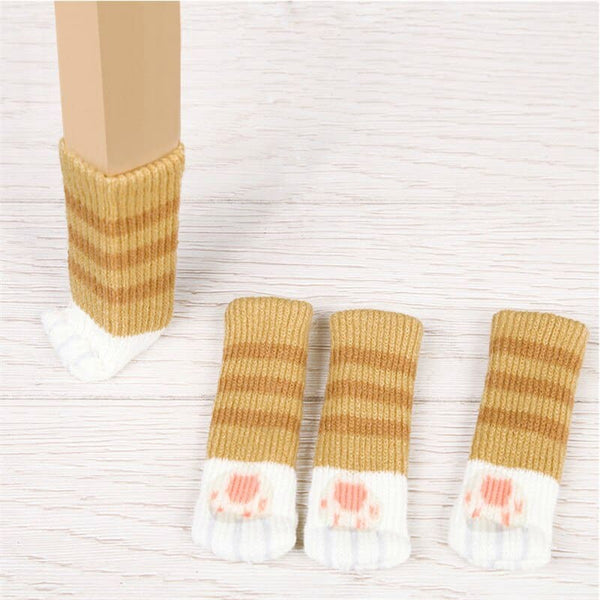 Chaussettes pied de chaise motif patte chat PREVENKAT™ chat, Maison / Décoration