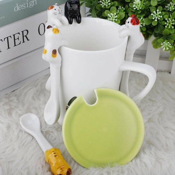 Cuillère Céramique Chat COFEEKAT™ Maison / Décoration, mugs et tasses