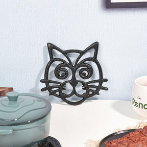 Dessous de plat fer forgé en fonte tête chat IRONKAT™ cuisine, chat, Maison / Décoration
