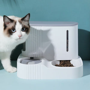 Distributeur automatique grande capacité pour chat FEEDERKAT™ eau et croquettes chat, distributeur 