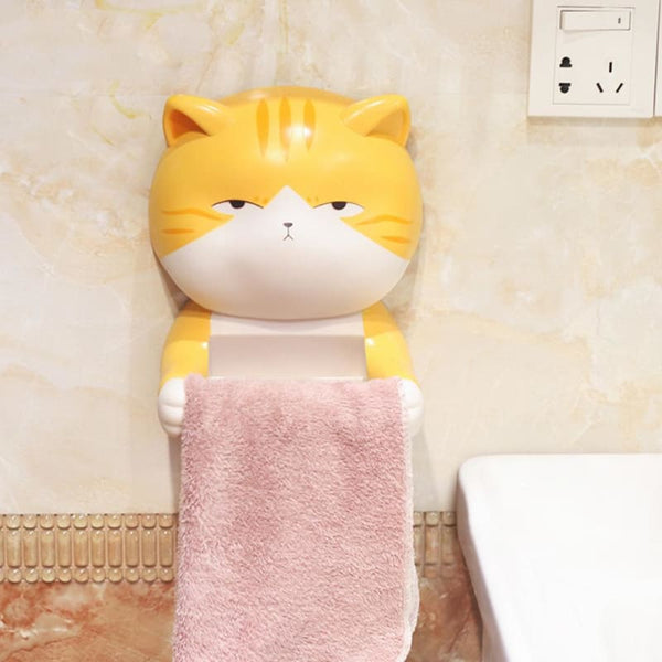 Distributeur papier toilette mural chat kawaii