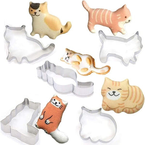 Emporte-pièces en forme de chat COOKYKAT™ (Lot 5) cuisine, emporte-pièce chat, Maison / Décoration