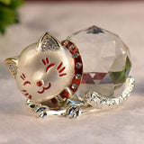 Figurine chat boule de cristal décorative CRYSTALKAT™ figurine chat, décorative, Maison / 
