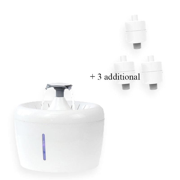 Fontaine à eau Automatique Chat 2.5L FEKAT™ (+3 filtres) gamelles / fontaines eau, mon chat