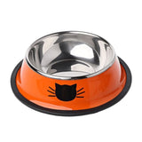 Gamelle Bol colorée en Inox imprimé tête de chat THIKAT™ chat, gamelle gamelles / fontaines à eau, 