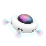Jouet interactif robotisé pour chat OVNIKAT™ dôme 3 en 1 chat, jouet à système rotatif 360°, souris
