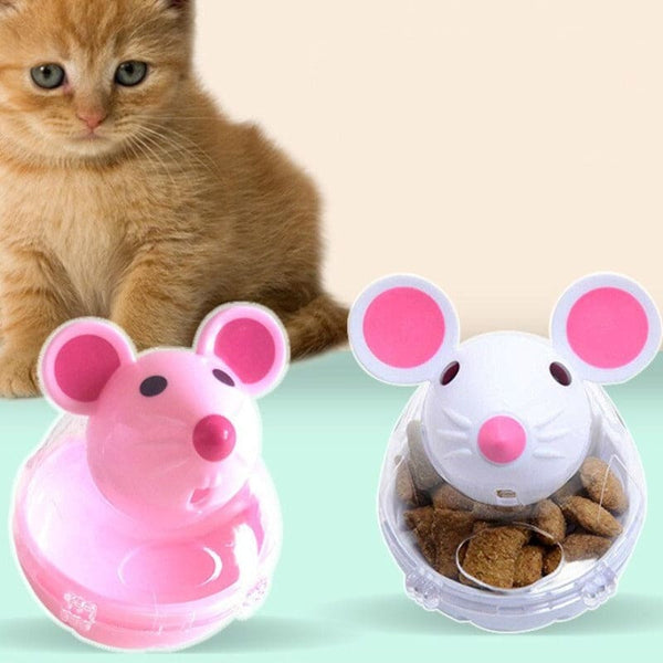 Jouet interactif souris distributeur de friandises pour chat KYTIKAT™ balle croquettes, gamelles / 