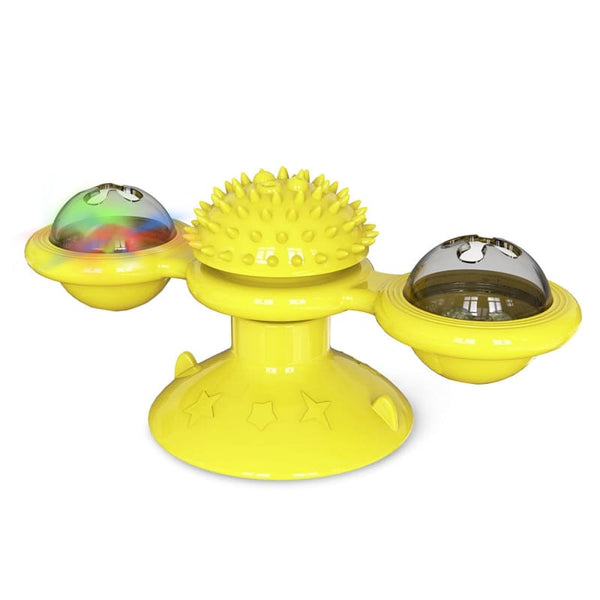 Jouet moulin ventouse 2 sphères pour chat ZOLYKAT™ jouet interactif chat, jouets intéractifs, Mon