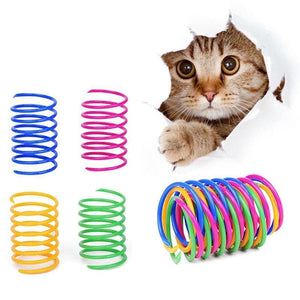 Cat spring toy