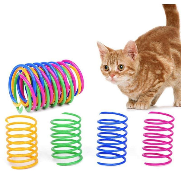 Cat spring toy