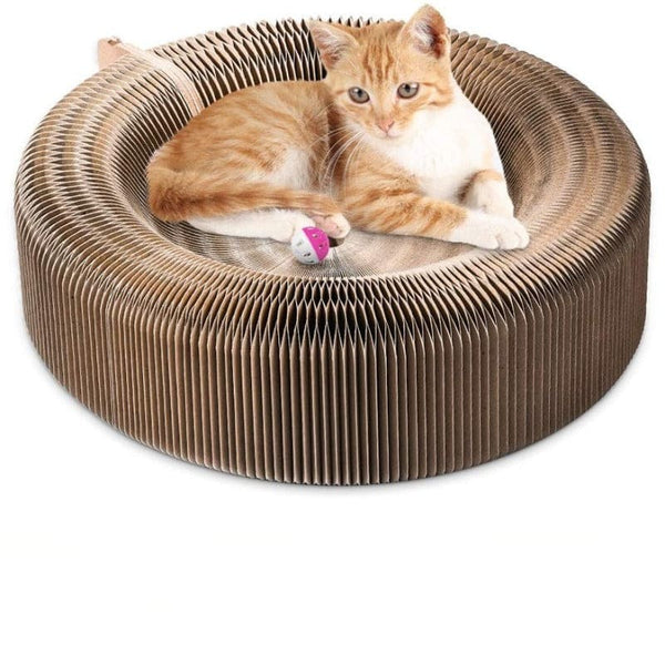 Lit pliable pour chat en carton ondulé KARTKAT™ couchages, griffoir, griffoir intéractif, griffoirs,