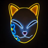 Masque LED chat mystique halloween DUTYCKAT™ accessoires, carnaval et cosplay,