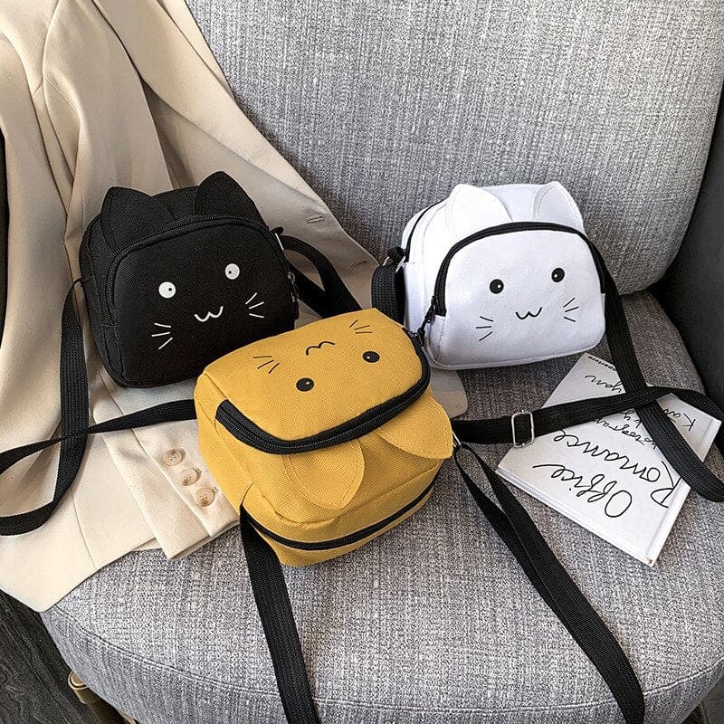 Funny Cat Sling Backpack - Crossbody Chest Bag For Men & Women, Cute Animal Design, 15.3x7.5x3.5 Inches