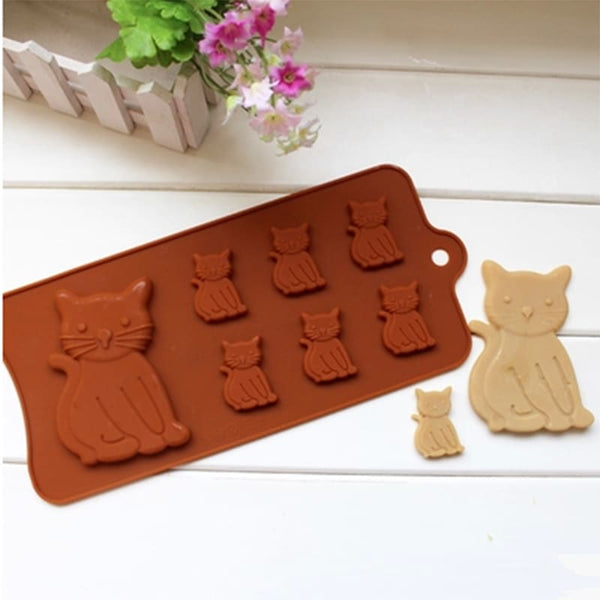 Moule en silicone chocolat forme de chat CHOCOKAT™ cuisine, Maison / Décoration, chat, moule