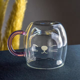Mug Chat En Verre Transparent REEVKAT™ Maison / Décoration, Meilleures ventes, mugs et tasses