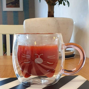 Mug Chat En Verre Transparent REEVKAT™ Maison / Décoration, Meilleures ventes, mugs et tasses