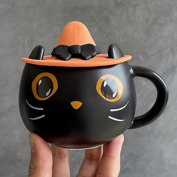 Mug chat noir sorcier avec chapeau SORCELKAT™ cuisine, Maison / Décoration, mug, chapeau, mugs et 