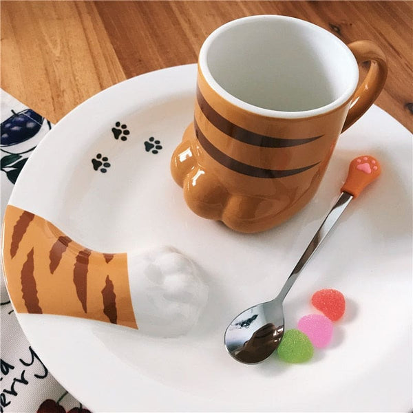 Mug patte de chat en céramique avec coussinets PAWASKAT™ cuisine, Maison / Décoration, mug, 