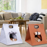 Niche tipi sac pour chat COLLAKAT™ couchages, maison chat, niche en feutre, niches / maisonnettes