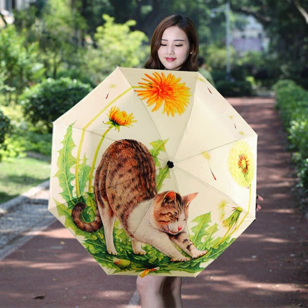 Parapluie de chat qui s’étire Anti-uv BRELLASKAT™ accessoires, parapluie chat,