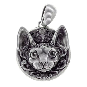 Pendentif tête de chat Sphynx SNIFYKAT™ Bijoux, colliers / pendentifs, Sphynx, pendentifs