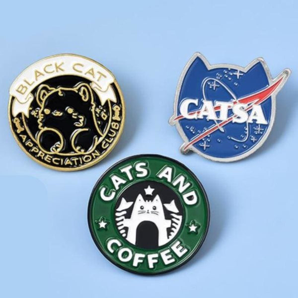 Pin’s Chat Noir COPYKAT™ accessoires, pin’s, pin’s / Broches