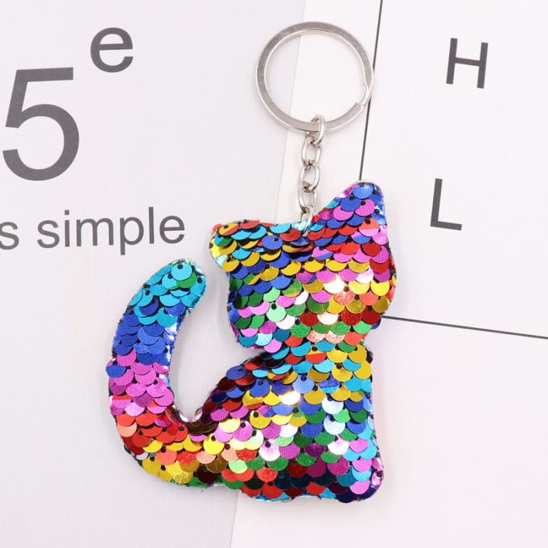 Cute cat key ring with reversible scales | Orderkeen