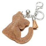 Porte-clés pendentif strass diamant en forme de chat DIAMKAT™ accessoires, Porte-clés,