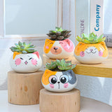 Pot de fleurs en céramique tête chat STRONGKAT™ Maison / Décoration,